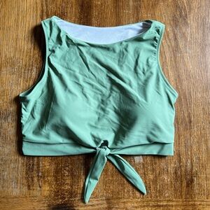 NWOT Green Tankini Bathing Suit Top Medium